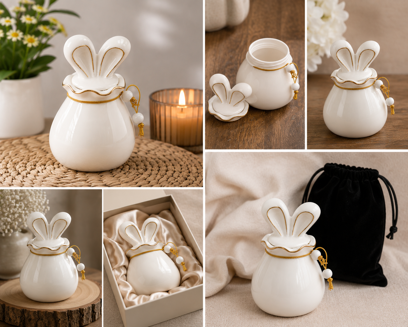 Rabbit Cremation Urn